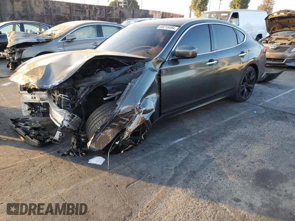 2011 Infiniti M37 with VIN JN1BY1AP7BM320322, listed as a Copart auction lot 83215494 with 116,957 mi miles and Salvage Title. Bid and sale history available at carsss.com. Image 1.