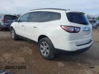 2015 Chevrolet Traverse LT with VIN 1GNKRGKD6FJ154083, listed as a IAAI auction lot 41423604 with 147,724 mi miles. Bid and sale history available at carsss.com. Image 3.