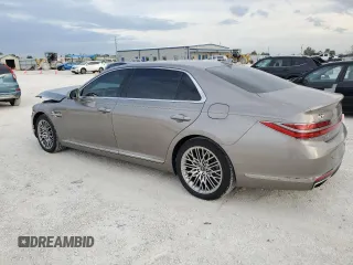 2021 Genesis G90 Premium with VIN KMTF34PA1MU088127, listed as a Copart auction lot 79905313 with 6,214 mi miles and . Bid and sale history available at carsss.com. Image 2.