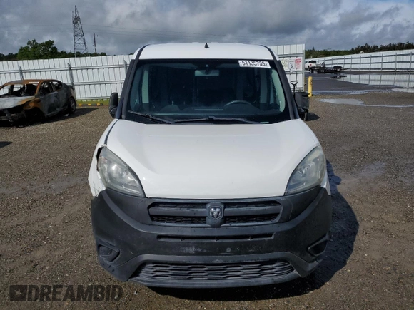 2016 Ram ProMaster City Cargo Tradesman с VIN ZFBERFAT0G6B01933, выставлен на аукционе Copart как лот 51135735 с пробегом 97 662 миль миль и Списание • Salvage title. История ставок и продаж доступна на DreamBid. Изображение 5.