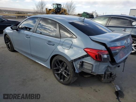 2024 Honda Civic Sedan Sport with VIN 2HGFE2F56RH510664, listed as a Copart auction lot 44701195 with 23,504 mi miles and Salvage Title. Bid and sale history available at carsss.com. Image 2.