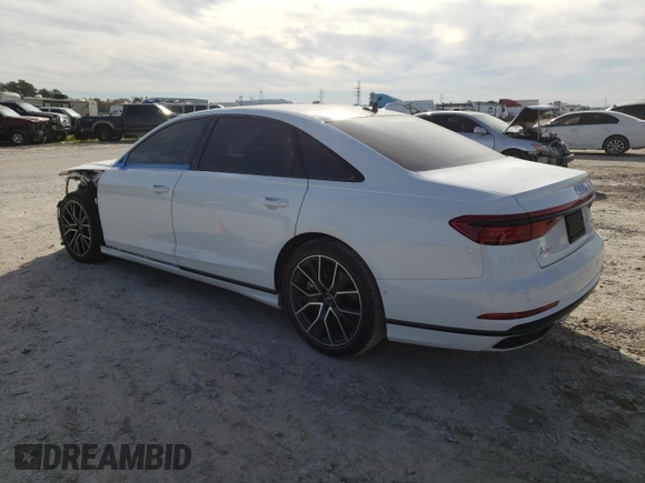 2020 Audi A8 L with VIN WAU8DAF81LN015654, listed as a Copart auction lot 79126853 with 26,587 mi miles. Bid and sale history available at carsss.com. Image 2.