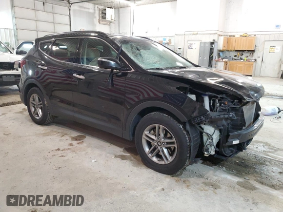 2017 Hyundai Santa Fe 2.4L with VIN 5NMZUDLB1HH022813, listed as a Copart auction lot 76973494 with 100,866 mi miles and Salvage title. Bid and sale history available at DreamBid. Image 4.
