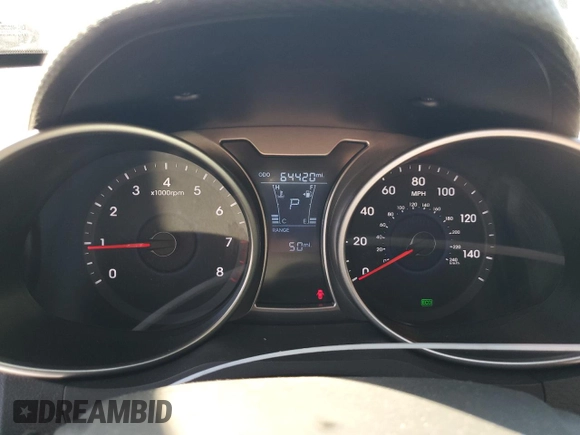 2016 Hyundai Veloster with VIN KMHTC6AD2GU289258, listed as a Copart auction lot 65821443 with 64,420 mi miles. Bid and sale history available at carsss.com. Image 9.