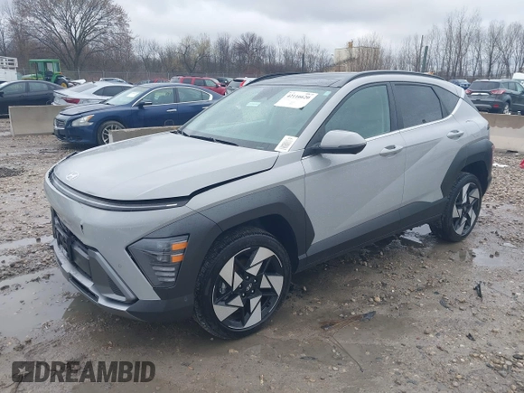 2024 Hyundai Kona Limited with VIN KM8HECA33RU040170, listed as a IAAI auction lot 42116620 with 6,810 mi miles and . Bid and sale history available at carsss.com. Image 17.
