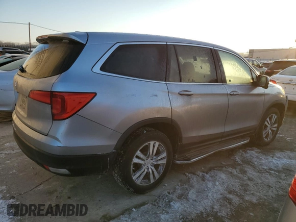 2016 Honda Pilot EX with VIN 5FNYF5H31GB029161, listed as a Copart auction lot 41995425 with 124,793 mi miles and Salvage Title. Bid and sale history available at carsss.com. Image 3.