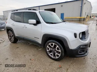 2017 Jeep Renegade Latitude with VIN ZACCJABB5HPE40221, listed as a Copart auction lot 58489125 with 185,136 mi miles and Salvage title. Bid and sale history available at DreamBid. Image 4.