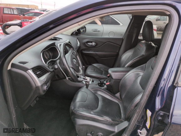 2015 Jeep Cherokee Trailhawk with VIN 1C4PJMBS8FW759292, listed as a Copart auction lot 47878675 with 98,948 mi miles and Salvage Title. Bid and sale history available at carsss.com. Image 7.