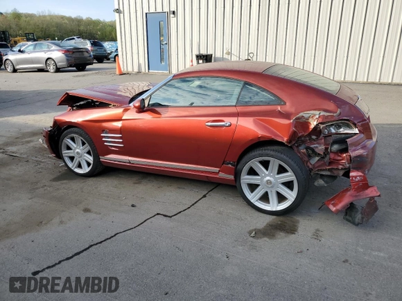 2004 Chrysler Crossfire z VIN 1C3AN69L44X018542, wystawiony jako Copart lot #54742605 z przebiegiem 164 695 mil mil oraz Szkody całkowita. Historia ofert i sprzedaży dostępna na DreamBid. Obrazek 2.