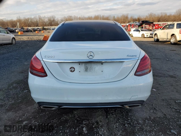 2017 Mercedes-Benz C 300 with VIN WDDWF4KB4HR245864, listed as a Copart auction lot 88563675 with 120,988 mi miles and Salvage Title. Bid and sale history available at carsss.com. Image 6.