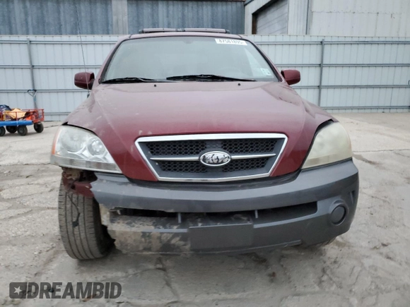 2006 Kia Sorento LX with VIN KNDJD733165550228, listed as a Copart auction lot 87581895 with 189,561 mi miles and Salvage Title. Bid and sale history available at DreamBid. Image 5.