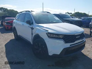 2023 Kia Sorento X-Line S with VIN 5XYRLDLC7PG216279, listed as a IAAI auction lot 41700095 with 21,370 mi miles. Bid and sale history available at carsss.com. Image 6.