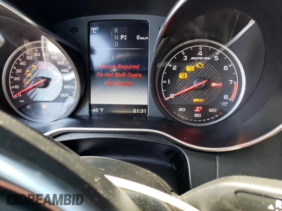 2017 Mercedes-Benz C 63 AMG with VIN 55SWF8GB8HU209805, listed as a Copart auction lot 59524155 with Not provided miles and Clean title. Bid and sale history available at DreamBid. Image 9.