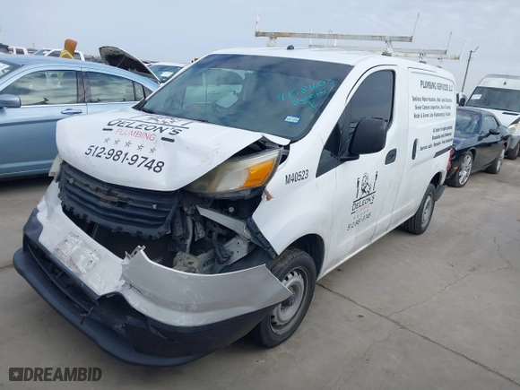 2015 Chevrolet City Express Cargo Van LS with VIN 3N63M0YN4FK719591, listed as a IAAI auction lot 41581603 with 163,778 mi miles. Bid and sale history available at carsss.com. Image 17.