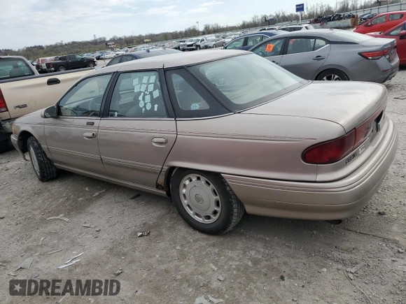 1995 Mercury Sable GS with VIN 1MELM50U3SG629746, listed as a Copart auction lot 52459715 with 131,692 mi miles and Salvage Title. Bid and sale history available at carsss.com. Image 2.
