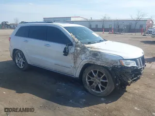 2015 Jeep Grand Cherokee Summit with VIN 1C4RJFJGXFC734025, listed as a IAAI auction lot 41842927 with 137,993 mi miles. Bid and sale history available at carsss.com. Image 1.