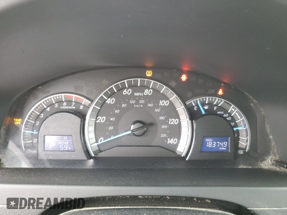 2014 Toyota Camry L with VIN 4T1BF1FK3EU322584, listed as a Copart auction lot 50175905 with 183,749 mi miles and Salvage Title. Bid and sale history available at DreamBid. Image 9.