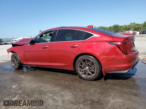 2020 Cadillac CT5 Premium Luxury with VIN 1G6DN5RK1L0128842, listed as a Copart auction lot 55030985 with 51,533 mi miles and Non Repairable. Bid and sale history available at DreamBid. Image 2.