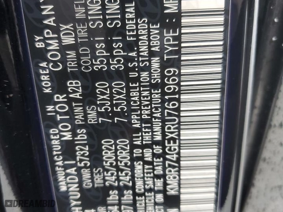2024 Hyundai Palisade Calligraphy with VIN KM8R74GEXRU761969, listed as a Copart auction lot 79334474 with 5,796 mi miles and Salvage Title. Bid and sale history available at carsss.com. Image 14.
