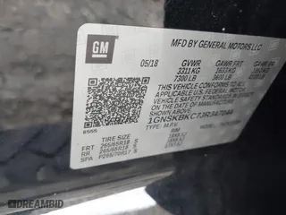 2018 Chevrolet Tahoe LT with VIN 1GNSKBKC7JR347044, listed as a IAAI auction lot 41579373 with 1 mi miles. Bid and sale history available at carsss.com. Image 9.