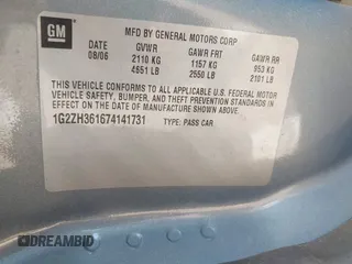 2007 Pontiac G6 GT with VIN 1G2ZH361674141731, listed as a IAAI auction lot 42496418 with Not provided miles and . Bid and sale history available at DreamBid. Image 9.