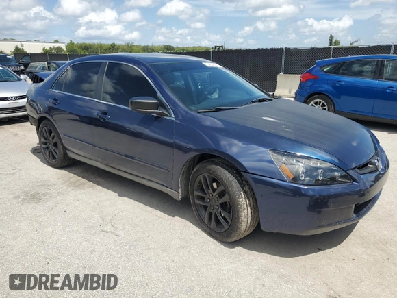 2005 Honda Accord LX with VIN 1HGCM56405A153313, listed as a Copart auction lot 64509175 with 158,674 mi miles and Salvage title. Bid and sale history available at DreamBid. Image 4.