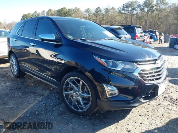 2020 Chevrolet Equinox LT with VIN 3GNAXKEV8LS679097, listed as a IAAI auction lot 41453201 with 59,105 mi miles and . Bid and sale history available at carsss.com. Image 1.