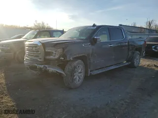 2022 GMC Sierra 1500 SLT with VIN 1GTU9DED5NZ175017, listed as a Copart auction lot 42647105 with 41,068 mi miles and Salvage Title. Bid and sale history available at carsss.com. Image 1.
