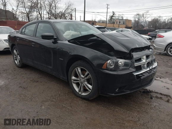 2013 Dodge Charger RT with VIN 2C3CDXDT7DH588158, listed as a IAAI auction lot 41663249 with 109,443 mi miles. Bid and sale history available at carsss.com. Image 1.