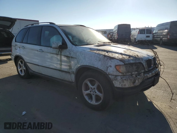 2001 BMW X5 3.0i with VIN WBAFA535X1LM66026, listed as a Copart auction lot 41907215 with 0 mi miles and Clean Title. Bid and sale history available at carsss.com. Image 4.