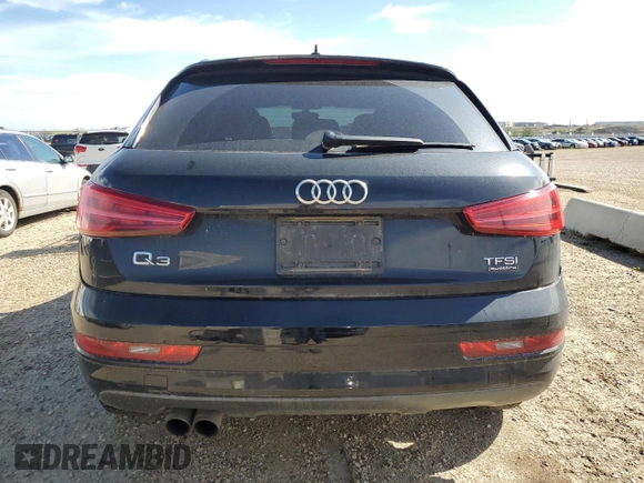 2018 Audi Q3 Premium with VIN WA1ECCFS0JR017413, listed as a Copart auction lot 62832335 with 112,795 mi miles and Salvage title. Bid and sale history available at DreamBid. Image 6.