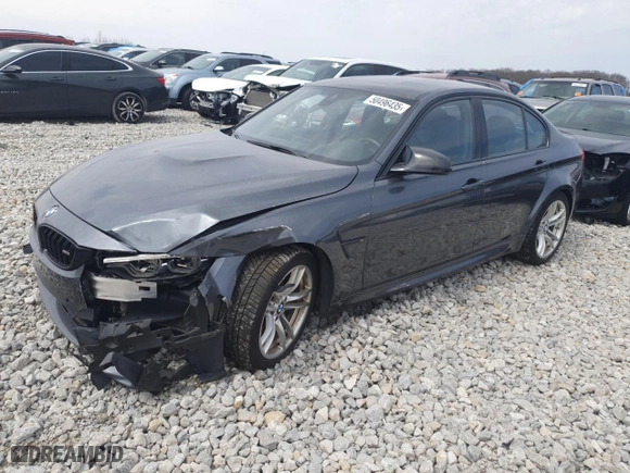2018 BMW M3 with VIN WBS8M9C56J5L00657, listed as a Copart auction lot 50496435 with 49,925 mi miles and Clean Title. Bid and sale history available at carsss.com. Image 1.