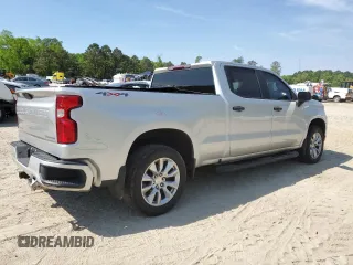 2019 Chevrolet Silverado 1500 Custom with VIN 1GCUYBEF6KZ273462, listed as a Copart auction lot 53993055 with 87,722 mi miles and Salvage Title. Bid and sale history available at DreamBid. Image 3.