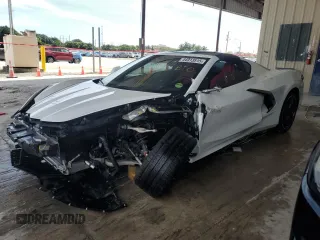 2023 Chevrolet Corvette 1LT with VIN 1G1YA2D42P5123197, listed as a Copart auction lot 44913515 with 27,458 mi miles and Salvage Title. Bid and sale history available at carsss.com. Image 1.