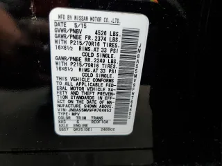 2015 Nissan Rogue S z VIN JN8AS5MV9FW764652, wystawiony jako Copart lot #56735095 z przebiegiem 104 647 mil mil oraz Szkody całkowita. Historia ofert i sprzedaży dostępna na DreamBid. Obrazek 14.