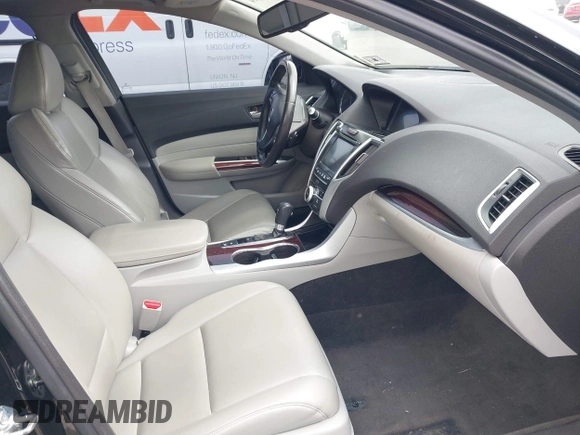 2015 Acura TLX with VIN 19UUB1F3XFA023244, listed as a IAAI auction lot 41890754 with 92,090 mi miles. Bid and sale history available at carsss.com. Image 5.