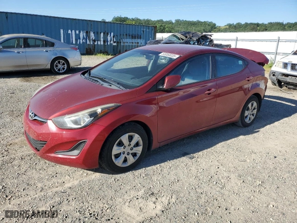 2016 Hyundai Elantra SE with VIN 5NPDH4AE8GH676544, listed as a Copart auction lot 53050035 with 149,902 mi miles and Salvage Title. Bid and sale history available at carsss.com. Image 1.