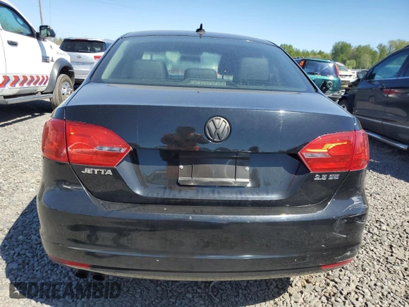 2011 Volkswagen Jetta Sedan SE w/Convenience & Sunroof PZEV with VIN 3VWDZ7AJ4BM390444, listed as a Copart auction lot 53896285 with 69,155 mi miles and Clean Title. Bid and sale history available at carsss.com. Image 6.