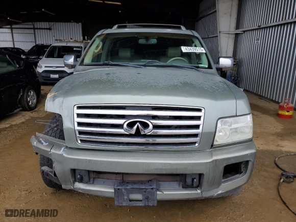 2006 Infiniti QX56 with VIN 5N3AA08C66N803670, listed as a Copart auction lot 43439515 with 204,677 mi miles and Salvage Title. Bid and sale history available at carsss.com. Image 5.