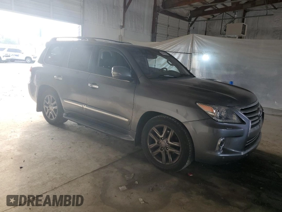 2013 Lexus LX 570 with VIN JTJHY7AX5D4102048, listed as a Copart auction lot 58492985 with 204,479 mi miles and Clean title. Bid and sale history available at DreamBid. Image 4.