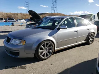 2003 Audi RS 6 with VIN WUAPV54B43N905277, listed as a Copart auction lot 43785095 with 156,178 mi miles and Salvage Title. Bid and sale history available at carsss.com. Image 1.