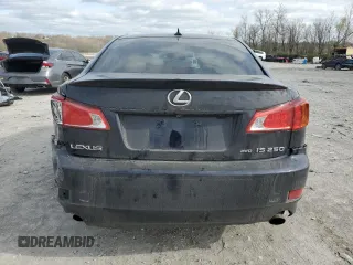 2010 Lexus IS 250 with VIN JTHCF5C21A5037163, listed as a Copart auction lot 49868475 with 156,733 mi miles and Salvage Title. Bid and sale history available at carsss.com. Image 6.