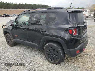 2018 Jeep Renegade Trailhawk with VIN ZACCJBCB3JPH19015, listed as a Copart auction lot 51107615 with 57,517 mi miles and Salvage title. Bid and sale history available at DreamBid. Image 2.