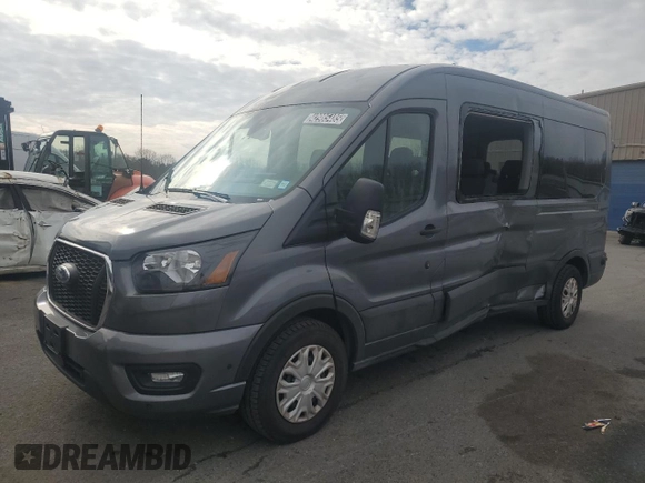 2024 Ford Transit Passenger XL with VIN 1FBAX2C83RKA49731, listed as a Copart auction lot 42985485 with 9,180 mi miles and Clean Title. Bid and sale history available at carsss.com. Image 1.