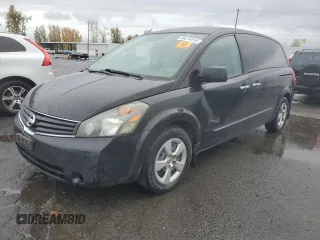 2008 Nissan Quest with VIN 5N1BV28U38N110662, listed as a Copart auction lot 80374514 with 193,894 mi miles and Clean Title. Bid and sale history available at carsss.com. Image 1.