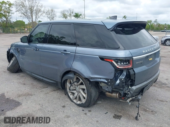 2020 Land Rover Range Rover Sport HSE with VIN SALWR2SU2LA892108, listed as a IAAI auction lot 41629221 with 34,913 mi miles and . Bid and sale history available at DreamBid. Image 3.