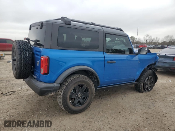 2024 Ford Bronco with VIN 1FMDE1AP9RLA70527, listed as a Copart auction lot 47448755 with 2,904 mi miles and Salvage title. Bid and sale history available at DreamBid. Image 3.
