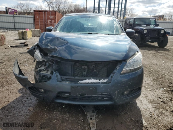 2013 Nissan Sentra SV with VIN 3N1AB7APXDL669682, listed as a Copart auction lot 49552735 with 167,009 mi miles and Salvage Title. Bid and sale history available at carsss.com. Image 5.