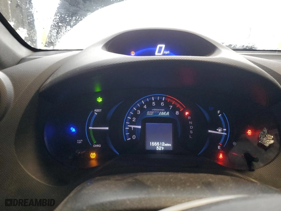 2012 Honda Insight with VIN JHMZE2H31CS006626, listed as a Copart auction lot 43624445 with 155,512 mi miles and Clean Title. Bid and sale history available at carsss.com. Image 9.