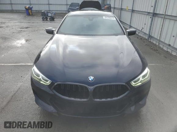 2021 BMW 8 Series M850i with VIN WBAGV8C01MCF46837, listed as a Copart auction lot 84396514 with 45,688 mi miles and Salvage Title. Bid and sale history available at DreamBid. Image 5.
